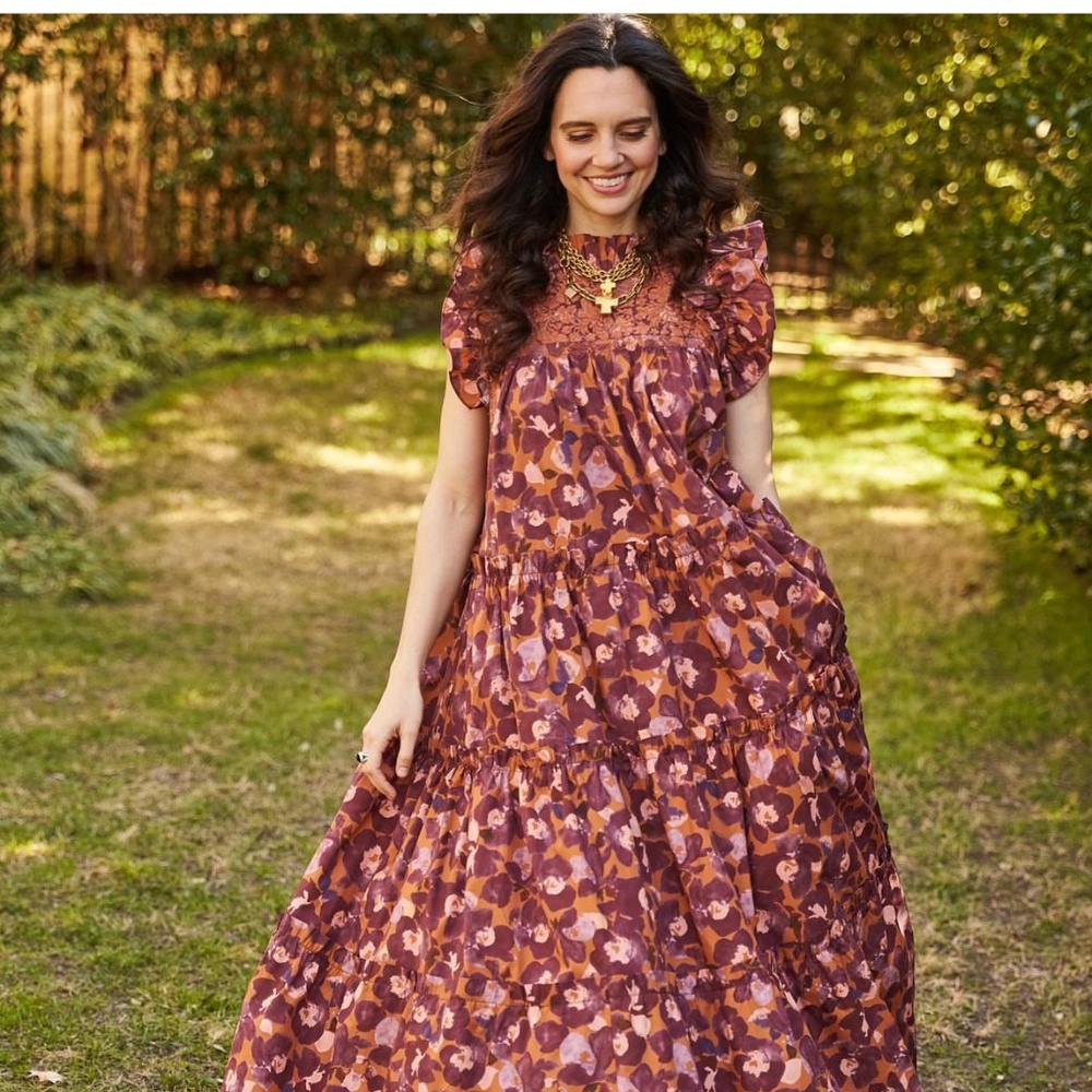 Mi Golondrina Maron Alicia Dress